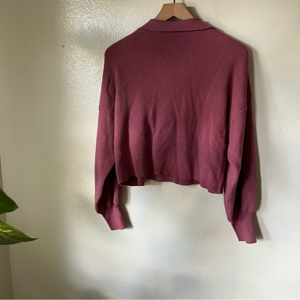 Lulus | Well Rested Dusty Rose Ribbed Pullover Sweater Top - Picture 6 of 8